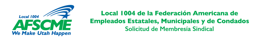 Solicitud de Membresía Sindical